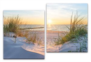 Sonnenuntergang an der Ostsee Wandbild in verschiedenen Größen 2x70x60cm