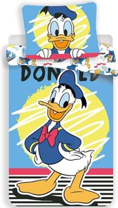 Donald Duck Disney Wende Bettwäsche Kopfkissen Bettdecke für 135x200 cm