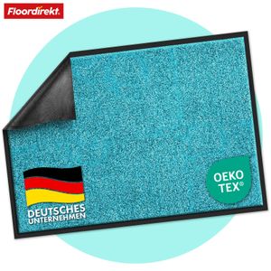 Schmutzfangmatte Rhine erhältlich in vielen Farben & Größen Türkis 40 x 60 cm