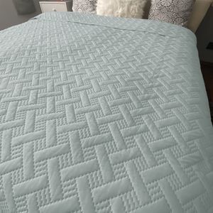 HOMELEVEL Tagesdecke Bett & Sofaüberwurf Bettüberwurf Sofa Tages Flechtmuster Decken Betthusse XXL Decke Überwurf Überdecke Mint 200cm x 220cm
