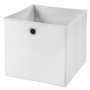 1 Stück Weiß Faltbox 28 x 28 x 28 cm  Aufbewahrungsbox faltbar
