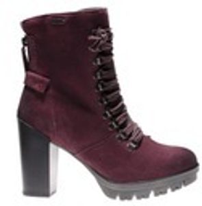 BUGATTI Frauen lila isoliert Leder Wildleder Stiefel mit Reißverschluss 39