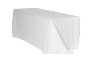 Tischdecke ECKIG 2,40 x 3,40m bodenlang weiß