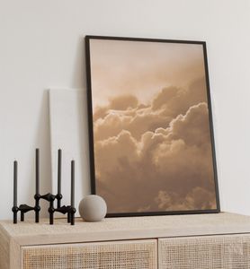 Poster Wolken, groesse_poster:50x70 cm, groesse_rahmen:birke 50x70 cm