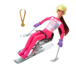 Barbie Para Sport Ski Alpin Puppe, Barbie Set inkl. Zubehör