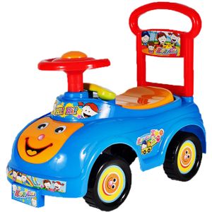 MalPlay Kinderfahrzeug Happy FACE | Gehfrei Spiel- und Lauflernwagen Rutscherfahrzeug mit Kippschutz | Rutschauto für Babys | für drinnen und draußen
