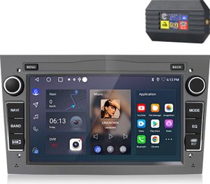DAB+ Carplay Android 13 Autoradio GPS Navi WIFI BT Für Opel Astra H Corsa C D Zafira SWC USB 2GB+64GB Mit DAB-Adapter