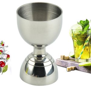 Doppelseitiger Cocktail-Jigger/Spirituosen-Messbecher, Edelstahl,(silvery)