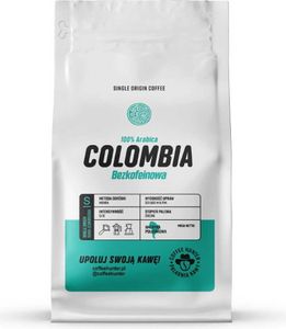 Colombia Bezkofeinowa KAWA ZIARNISTA 500 g