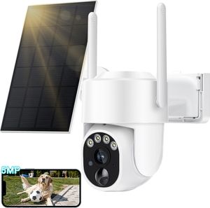 7MAGIC 5MP Solar Überwachungskamera Akku, 355°/90° Schwenkbar WLAN Kamera Outdoor Kabellos 2, 4GHz WiFi, Farbnachtsicht, Personen/Auto/Tiererkennung, Solarpanel, Weiß 7MAGIC 5MP Solar Überwachungskamera Akku, 355°/90° Schwenkbar WLAN Kamera Outdoor Kabellos 2, 4GHz WiFi, Farbnachtsicht, Personen/Auto/Tiererkennung, Solarpanel, Weiß