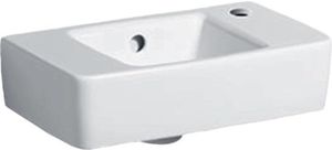 Geberit Handwaschbecken RENOVA PLAN mit Hahnloch rechts, mit Überlauf 400 x 250 mm weiß 272140000