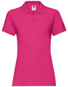 Fruit of the Loom Premium Polo Lady-Fit, Farbe:fuchsia, Größe:L
