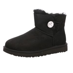 UGG Mini Bailey Button Bling Shoes, 1016554BLK, Velikost: 39