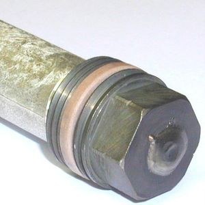 KOCH Magnesium-Stabanode mit PTFE-Dichtung, 3/4", Ø 22 mm, 700 mm