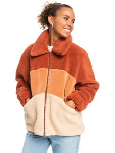 Kurtka damska Roxy Can You Guess Zip Up Sherpa ocieplana L