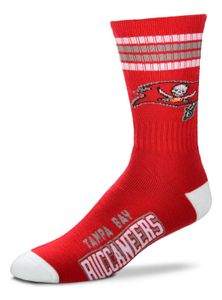For Bare Feet - NFL Tampa Bay Buccaneers Graphic 4-Stripe Deuce Socken - Mehrfarbig : Mehrfarbig M Farbe: Mehrfarbig Größe: M