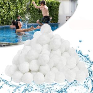 Sessamen-LP Pool Filter Balls Filterbälle für Pool - Filtermaterial für Pool Sandfilter, Weiß, 700g