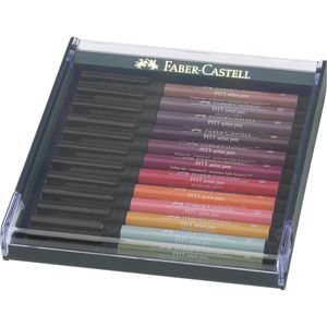 Faber-Castell - Tuschestift PITT artist pen B 12x Erde