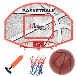 vidaXL 5-dielna basketbalová súprava na montáž na stenu 66x44,5 cm