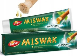 Dabur Miswak Herbal Whitening Toothpaste 100g for Strong Teeth & Brighter Smiles Natural Oral Care Enriched with Pure Miswak Extract Dabur Miswak Herbal Whitening Toothpaste 100g for Strong Teeth & Brighter Smiles Natural Oral Care Enriched with Pure Miswak Extract