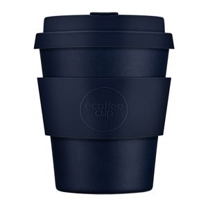 Ecoffee Cup Dark Energy PLA - Becher to Go 240 ml - Dunkelblau Silikon