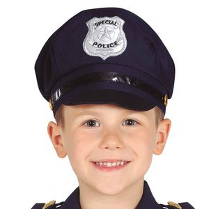 Polizeihut blau Kinder