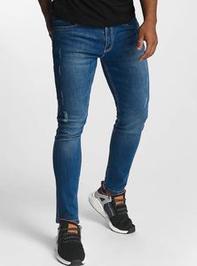 Kalhoty Urban Classics Skinny Ripped Stretch Denim Pants blue washed - 30