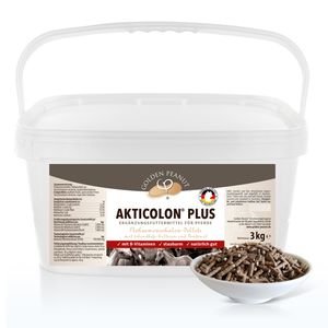 GOLDEN PEANUT Akticolon® Plus Flohsamenpellets 3 kg – Bentonit, prebiotisch, Vitamin B Komplex, natürlich, das Original
