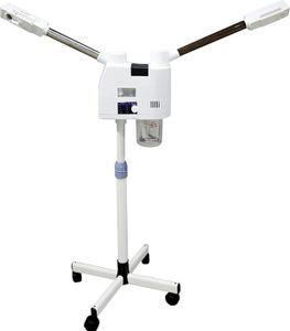 Gesichtsdampfer 2 in 1 Facial Steamer Gesichtssauna Höhenverstellbar Warme Nebel Luftbefeuchter für Salon Spa Zuhause Hautpflege