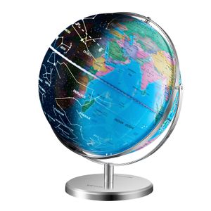 VEVOR Osvetlený glóbus, 330,2 mm, vzdelávací glóbus s robustným ťažkým kovovým podstavcom a nočným LED svetlom súhvezdí, mapa s HD potlačou, otočný pre učenie detí v triede