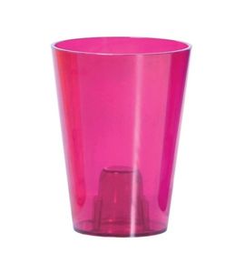 kvetináč 13cm Coubi Orchid DUS130P-CPR9 transparentný ružový plastový PROSPERPLAST