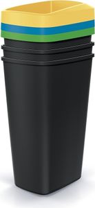 Odpadkový koš COMPACTA Q DROP SET, 3x45l