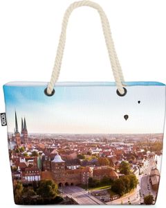 VOID Lübeck  Strandtasche Shopper 58x38x16cm 23L XXL Einkaufstasche Tasche Reisetasche Beach Bag