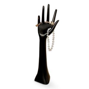 Boltze Schmuckhalter Hand aus Polyresin schwarz 32cm x 8cm x 8cm