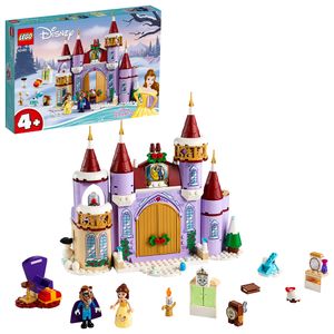 LEGO 43180 Disney Princess Belles winterliches Schloss, Die Schöne und das Biest, Spielzeug für Vorschulkinder ab 4 Jahren
