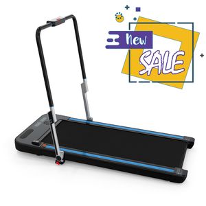 Elektrický běžecký pás s LCD displejem, skládací fitness stroj, 1- 12Km/h, ocel, skládací běžecký pás, 1400Wpro domácí kancelář, běžecký pás