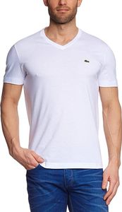 Lacoste Th2036 Kurzarm-t-shirt Mit V-ausschnitt Weiß M Mann Weiß M