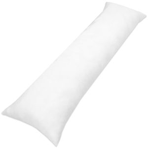 Seitenschläferkissen 40 x 145 cm - Komfortkissen Schlafkissen Seitenschläfer Body Pillow Seitenschlafkissen Weiß