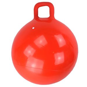 Springball 60cm mit Griff gelb oder rot Gymnastikball Kinder Hüpfball