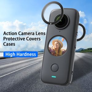 2PCS-Objektiv deckt hochklebigem Schutz Anti-Fall-Aktionskamera-Objektivschutzschutzfälle für Insta360 Onex2 ab