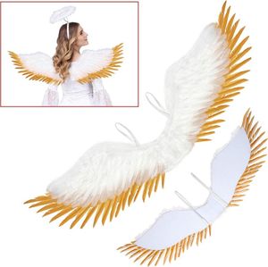 "WEISS - GOLDENE FEDERFLÜGEL" 100x25 cm "WEISS - GOLDENE FEDERFLÜGEL" 100x25 cm