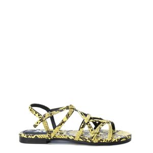 Xti Damen Sandalen Sandaletten Sommerschuhe, mit Schnalle, Größe:EU 38, Farbe:Gelb