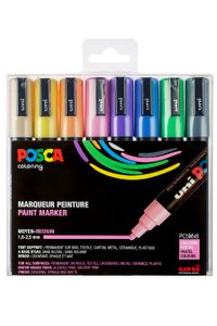 POSCA Pigmentmarker POSCA PC-5M 8er Box pastellfarben