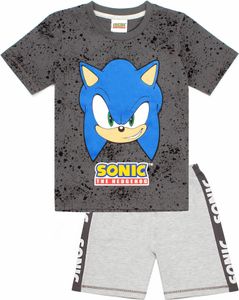 Sonic The Hedgehog - "Gaming" Schlafanzug mit Shorts für Jungen NS5752 (152) (Grau)