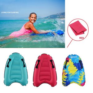 Tragbare Aufblasbare Surf Body Board mit Griff Durable Schwimmen Schwimm Matte für Kinder