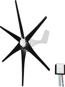 Windturbinengenerator-Kit, 400 W, 12 V, mit 5/6 Fluegeln, Hybrid-Laderegler, 2,0 m/s Startwindgeschwindigkeit, Windkraftgenerator fuer Aussenposten, meteorologische Kommunikation, Basisstationen, Autobahnen