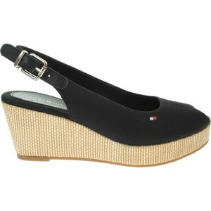 TOMMY HILFIGER ICONIC ELBA SLING BACK W Schwarz