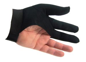Billard Handschuh Größe L, Rechtshänder Pool Snooker Schwarz mit Klettverschluss