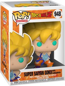 Dragon Ball Z POP! Animation Vinyl Figur SS Goku w/ Kamehameha Wave 9 cm