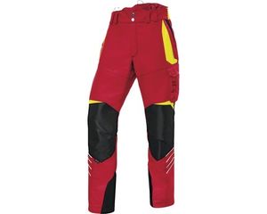 Forstschutzhose rot/gelb Gr. XXL-89